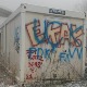 Графити УЧК на путу ка Ски центру Брезовица