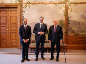 Пријем председника Србије код краља Норвешке Харалда Петог
