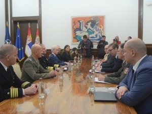 Вучић адмиралу Манчу: Молим да НАТО заштити наш народ на КиМ