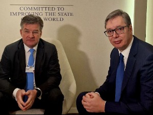 Вучић у Давосу са европским и светским званичницима