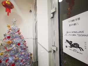 Кинези, комшије из улаза на Новом Београду, срећна вам година Зеца