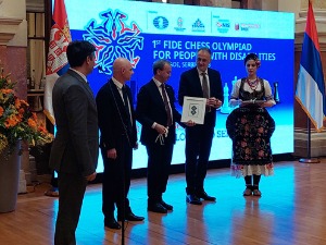 Srbija domaćin prve šahovske olimpijade za slabovide, ministar Gajić: Šah nije samo igra