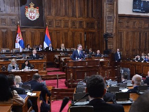 Скупштина прихватила Извештај о преговорима; Вучић поручио да ће борба за ЗСО бити тешка