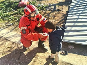Српски спасилац у Турској, тренутак пажње и нежности