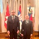 Амбасадор Брадић са будућим почасним конзулом Србије у Тићину Владимиром Милетићем 